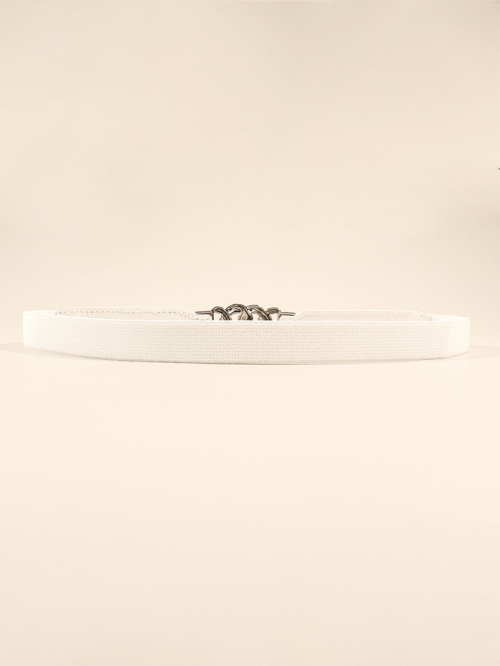 Zinc Alloy Buckle Elastic PU Belt