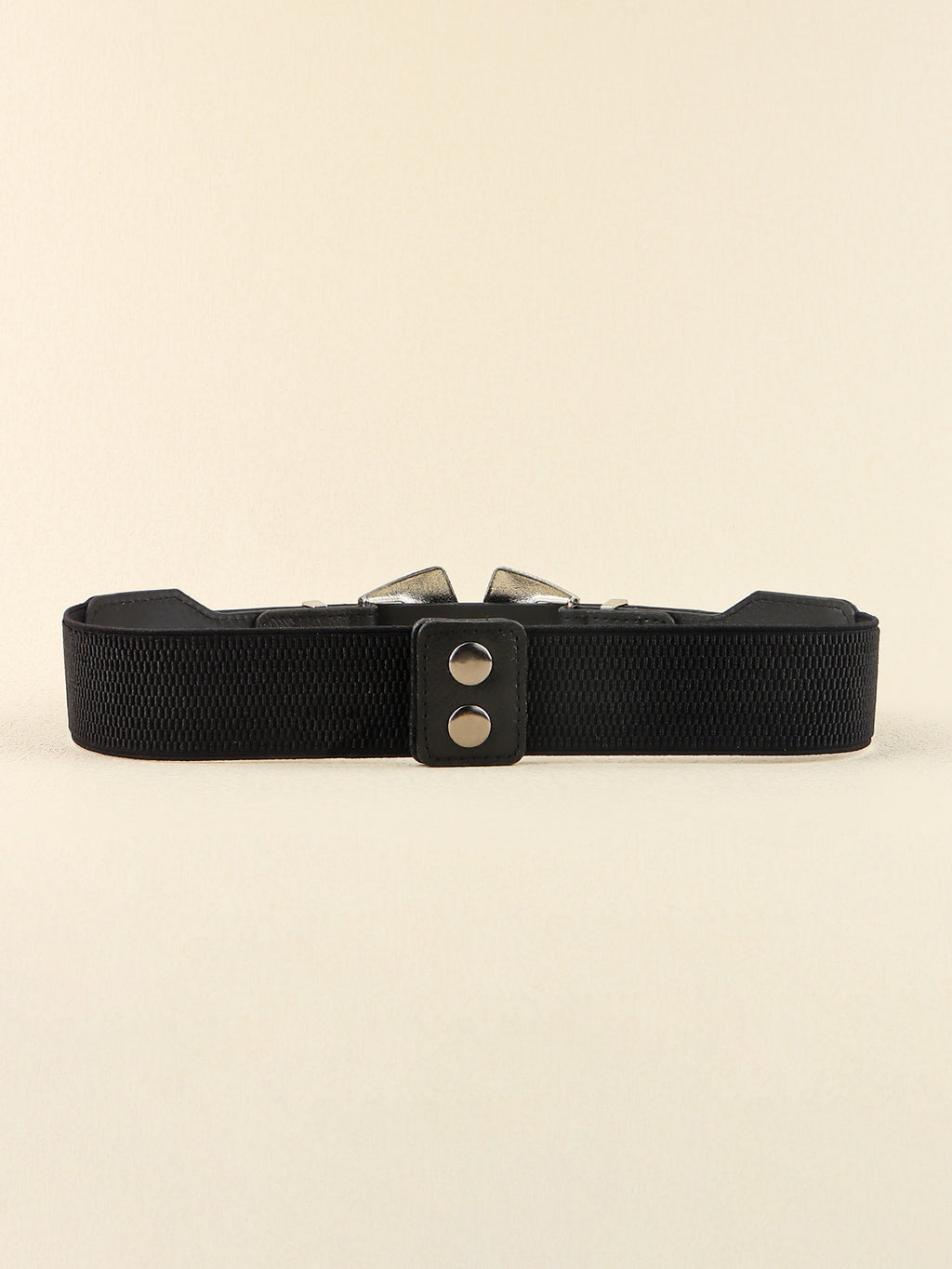Double Buckle PU Leather Belt
