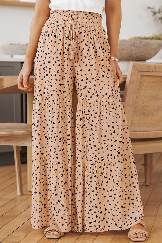 Printed Wide Tiered Pants