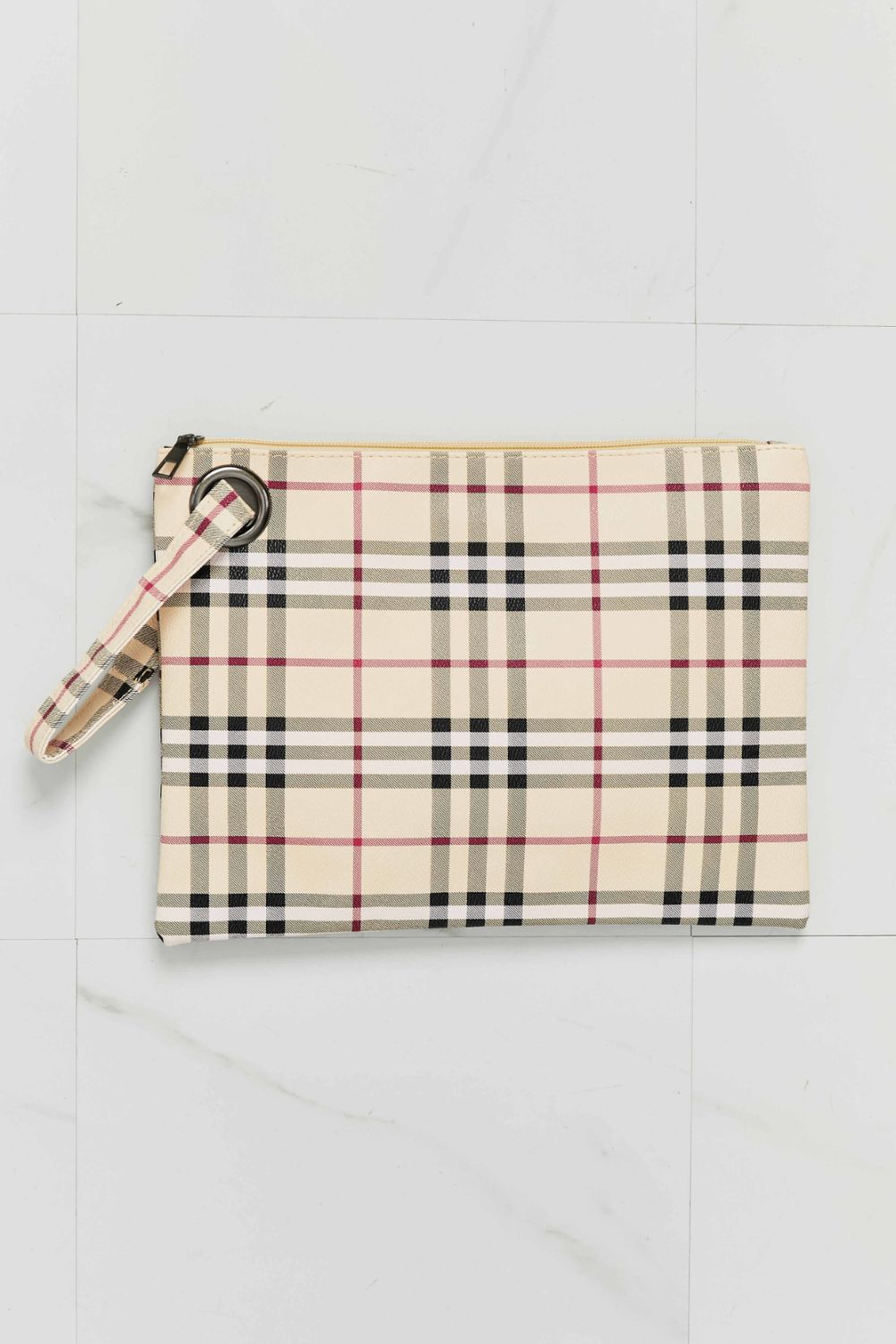 Carry Your Love Plaid Wristlet